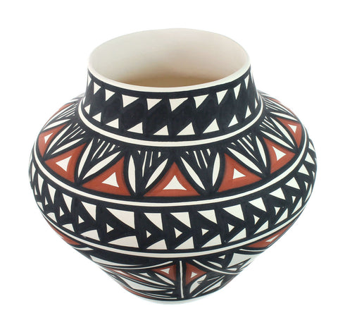 Native American Hand Crafted Acoma Pottery By Artist L. Concho, B. Ortiz SN20017